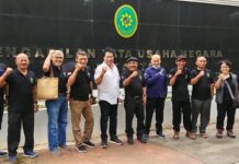 Aliansi Selamatkan Hutan Jawa dan FPHJ saat menghadiri Sidang Gugatan SK KLHK No 287 di PTUN Jakarta (17/01/23)
